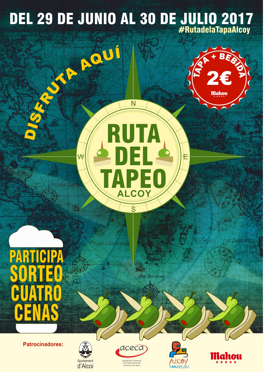 Disfruta de nuestra gastronomia con la Ruta del Tapeo en Alcoy